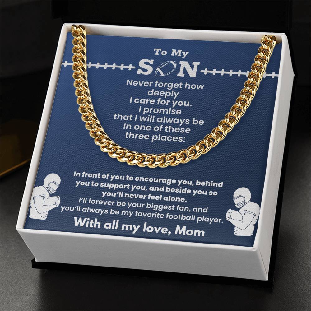 Cuban Link Chain - My Football Son From Mom