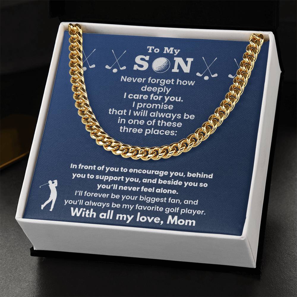 Cuban Link Chain - Golf Son, Love From Mom