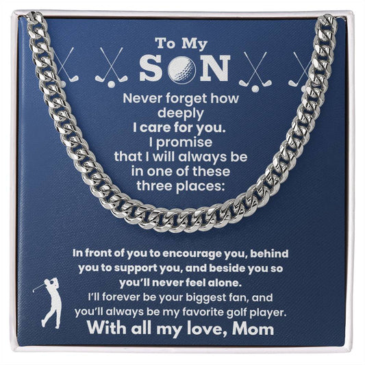 Cuban Link Chain - Golf Son, Love From Mom